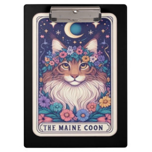 The Maine Coon Tarot Cat – Mystical Feline Clipboard