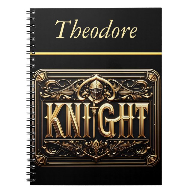 The Majestic Knight Emblem Notebook (Front)