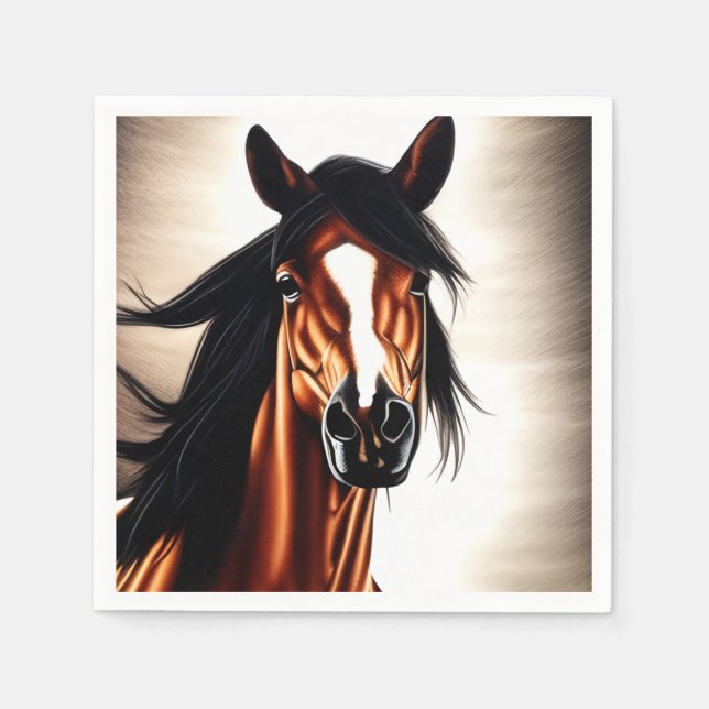 The Majestic Mustang - The Spirt Of Freedom Napkin (Front)
