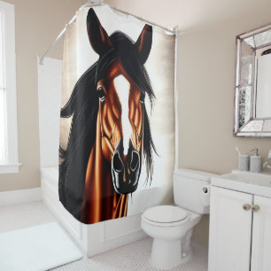 The Majestic Mustang - The Spirt Of Freedom Shower Curtain