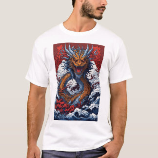 The Majestic Oceanic Dragon T-Shirt