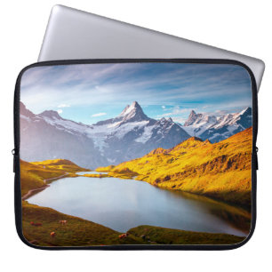 The majestic peaks of Schreckhorn and Wetterhorn. Laptop Sleeve