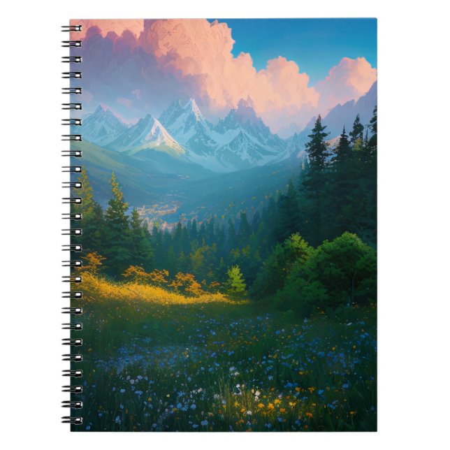 The Majestic Pine Forest of the Valley Notebook (Front)