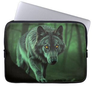 "The Majesty of the Wild: The Alpha in the Forest" Laptop Sleeve