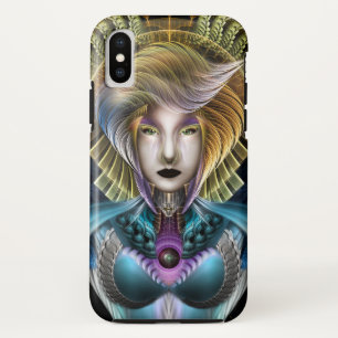 The Majesty Of Trilia Fractal Fantasy Portrait iPhone XS Case