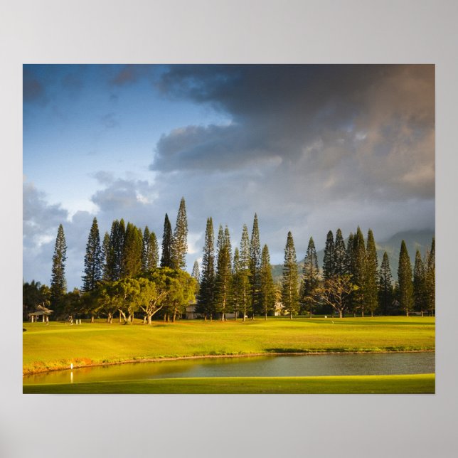 The Makai golf course in Princeville Poster (Front)