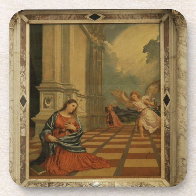 The Malchiostro Annunciation, c.1520 (oil on panel Coaster (Front)