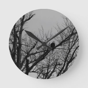 The Male Taking Watch Round Clock