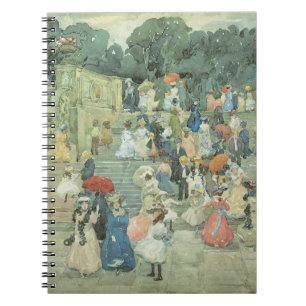 The Mall, Central Park by Maurice Prendergast Notebook
