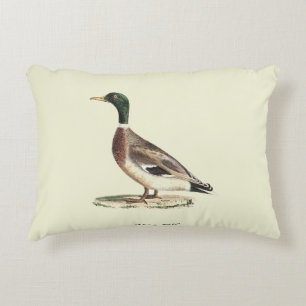The Mallard or Wild Duck (Anas platyrhynchos) Decorative Cushion