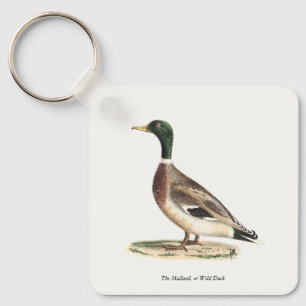 The Mallard or Wild Duck (Anas platyrhynchos) Key Ring