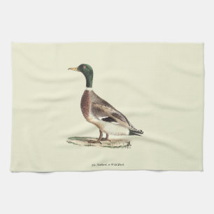 The Mallard or Wild Duck (Anas platyrhynchos) Tea Towel