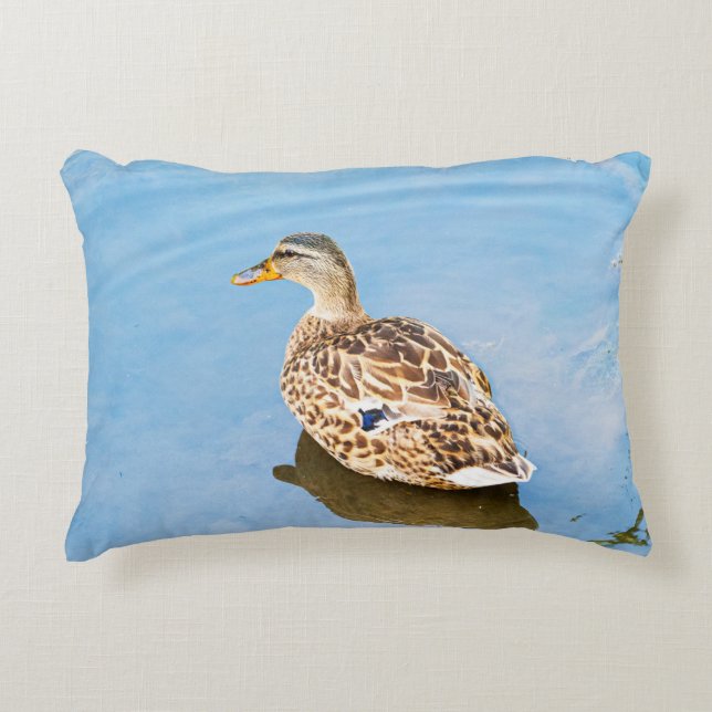 The mallard or wild duck decorative cushion (Front)