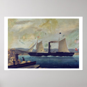 The 'Mallorcan', ship on which George Sand and Cho Poster