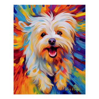 The Maltese Dog 004 - Zetton Ziana Poster