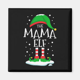 The Mama Elf Christmas Family Matching Xmas Mom Gr Magnet