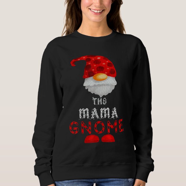 The Mama Gnome Artsy Matching Family Christmas Paj Sweatshirt (Front)