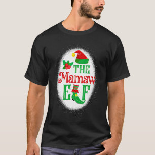 The Mamaw Elf Matching Family Christmas Elf Grandm T-Shirt
