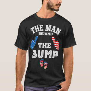 The Man Behind The Baby Bump, July 4th  T-Shirt