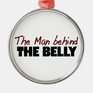 The Man Behind the Belly Metal Tree Decoration