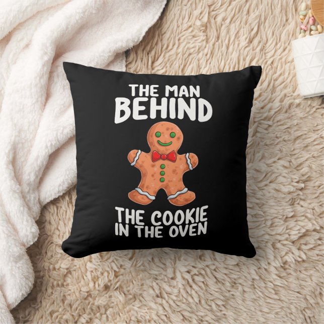 The Man Behind The Cookie In The Oven Christmas Pr Cushion (Blanket)