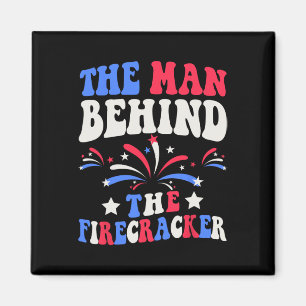 The Man Behind The Firecracker 4th Of July Gender Magnet