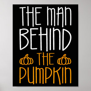 The Man Behind The Pumpkin Fall Season Poster
