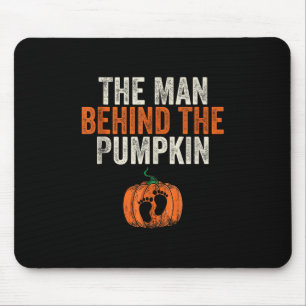 The Man Behind The Pumpkin Halloween Pregnancy Ann Mouse Pad