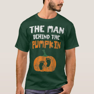 The Man Behind The Pumpkin Halloween Pregnancy T-Shirt