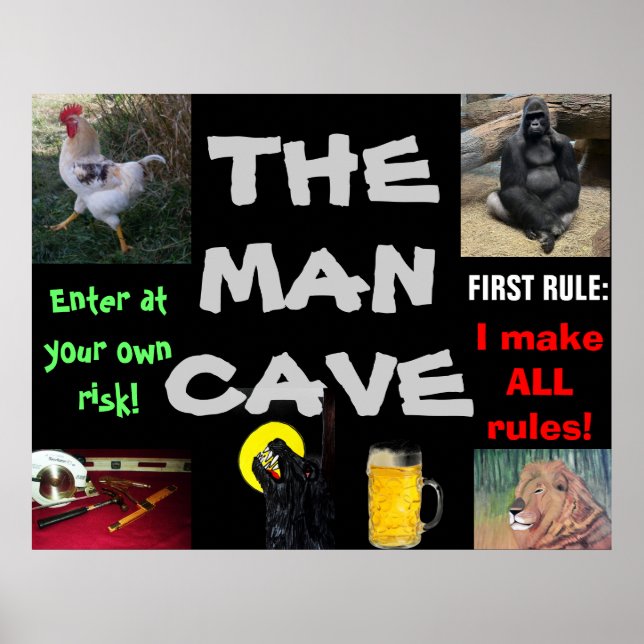 THE MAN CAVE POSTER (Front)