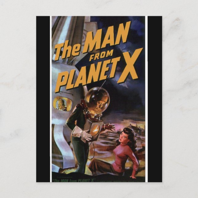 The Man fon Planet X Postcard (Front)