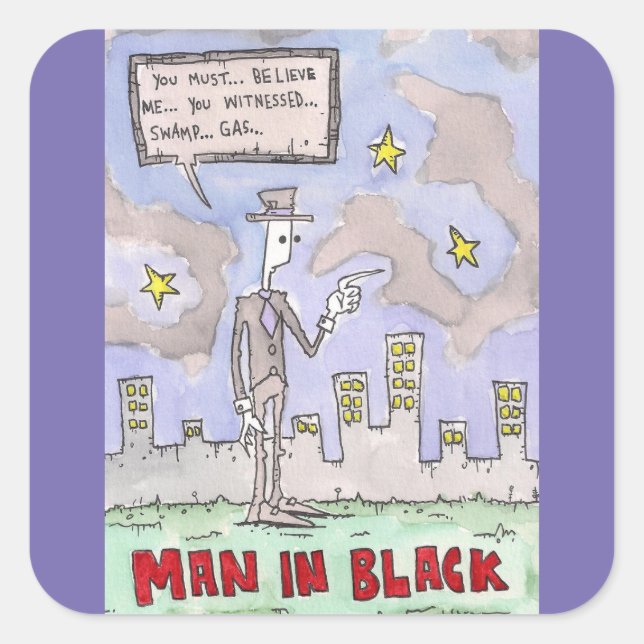 The Man In Black Square Sticker (Front)
