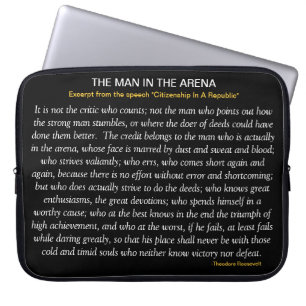 THE MAN IN THE ARENA Laptop Sleeve
