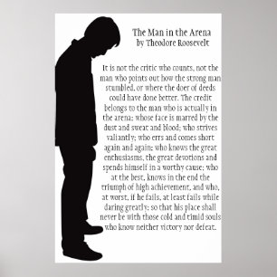 The Man in the Arena Poster