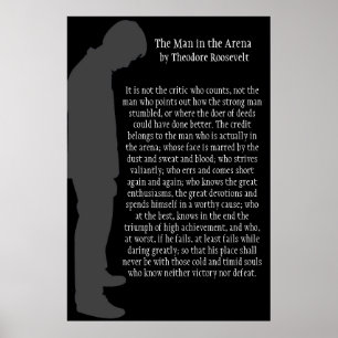 The Man in the Arena Poster