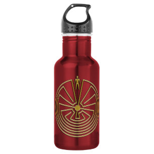 The Man in the Maze - gold 532 Ml Water Bottle