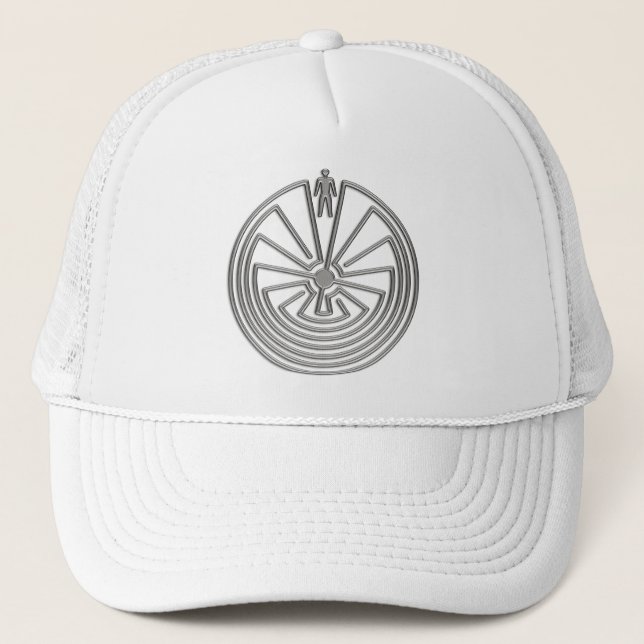 The Man in the Maze - silver Trucker Hat (Front)