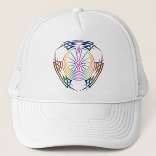 The Man in the Maze - Tribal Tattoo coloured Trucker Hat