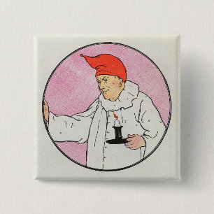 The Man in the Moon Mother Goose Nursery Rhyme 15 Cm Square Badge