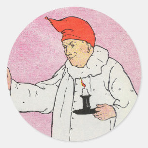 The Man in the Moon Mother Goose Nursery Rhyme Classic Round Sticker