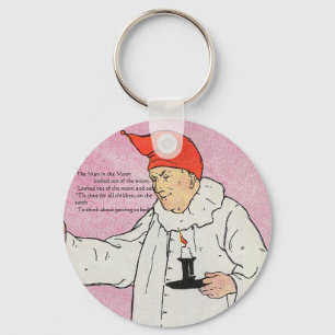 The Man in the Moon Mother Goose Nursery Rhyme Key Ring