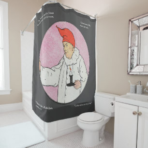 The Man in the Moon Mother Goose Nursery Rhyme Shower Curtain