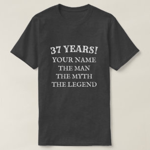 The man myth legend 37th Birthday t shirt for men