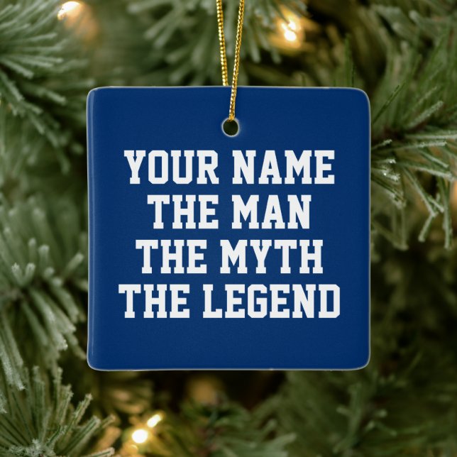 The man myth legend Christmas ornament for men (Tree)