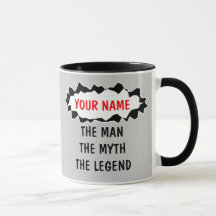The man myth legend coffee mugs | Personalizable