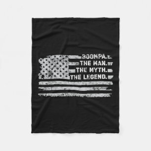 The Man Myth Legend Fathers Day Vintage American F Fleece Blanket