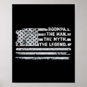 The Man Myth Legend Fathers Day Vintage American F Poster