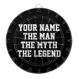The man myth legend funny dartboard gift for guys