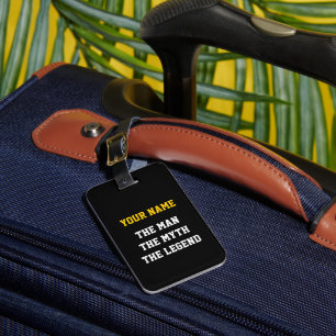 The man myth legend Funny luggage tag for men