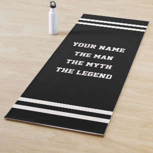 The man myth legend funny yoga mat for men